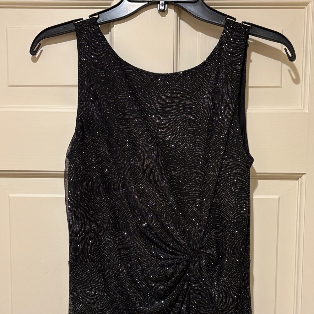 Calvin Klein Elegant Black Sleeveless Dress
